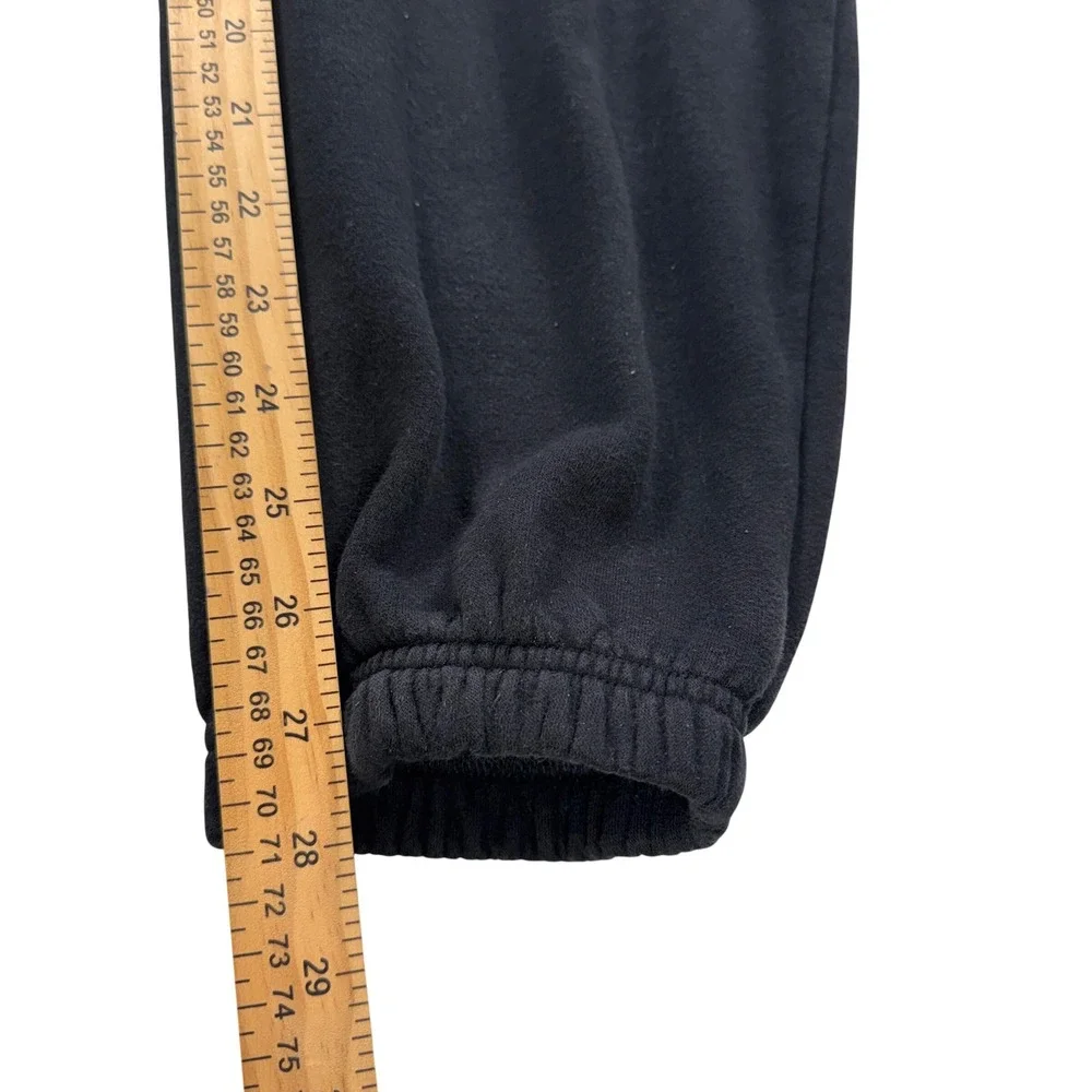 Nike Fleece Joggers Black Sweatpants XS Embroidered Swoosh Logo High Waisted‎